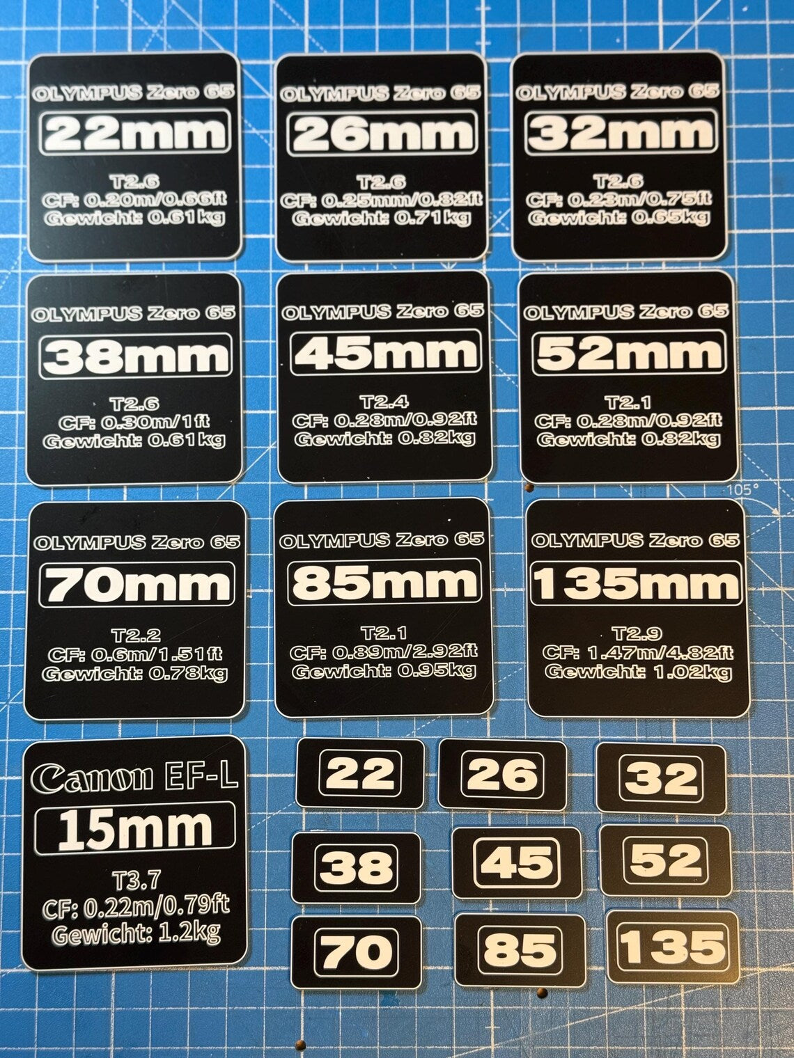Mattebox / Camera Tags customized